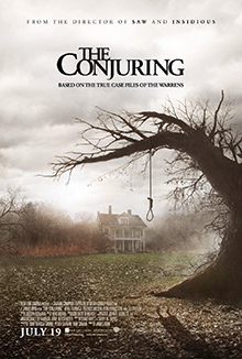 The Conjuring (2013) poster: a farmhouse under a bare tree, a noose hanging from a branch, and the title above